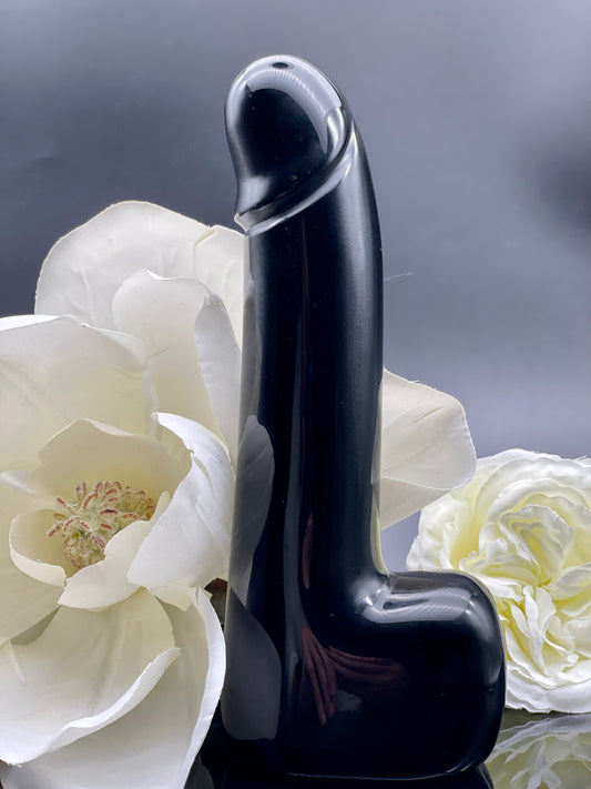 Lingam Crystal- Black Obsidian