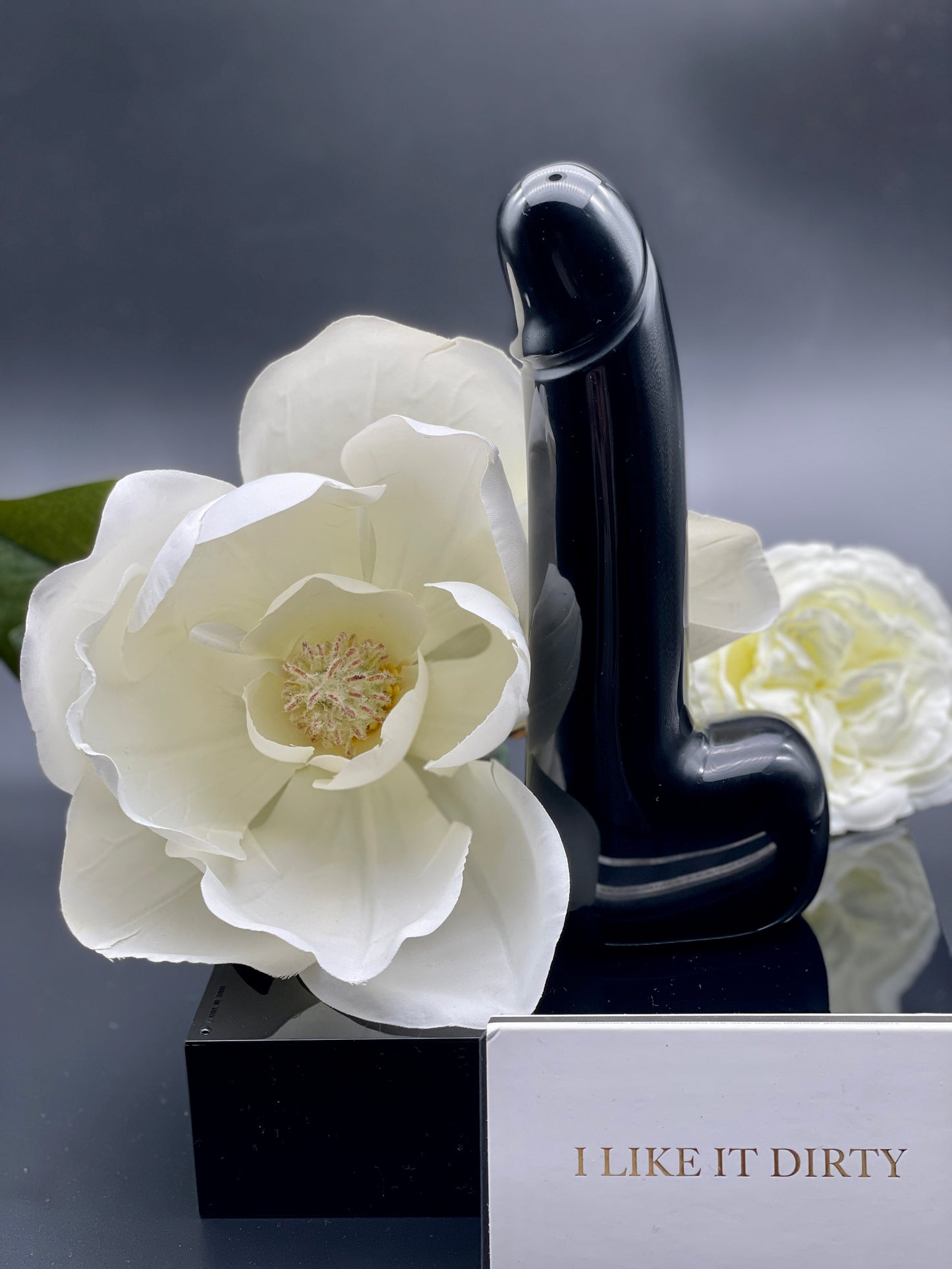 Lingam Crystal- Black Obsidian