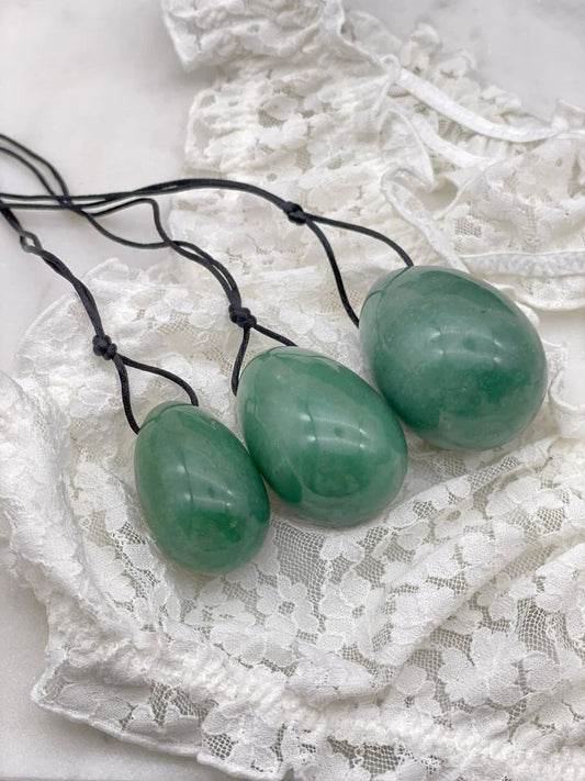 Green Aventurine Yoni Egg  "Motivation"