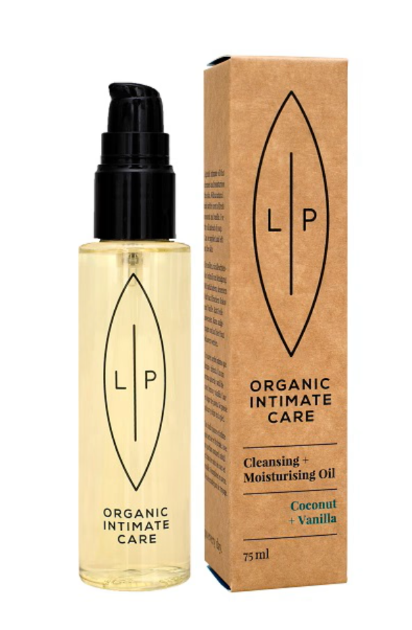 LIP ORGANIC INTIMATE CARE CLEANSING OIL - INTIMOLJE MED KOKKOS & VANILJE