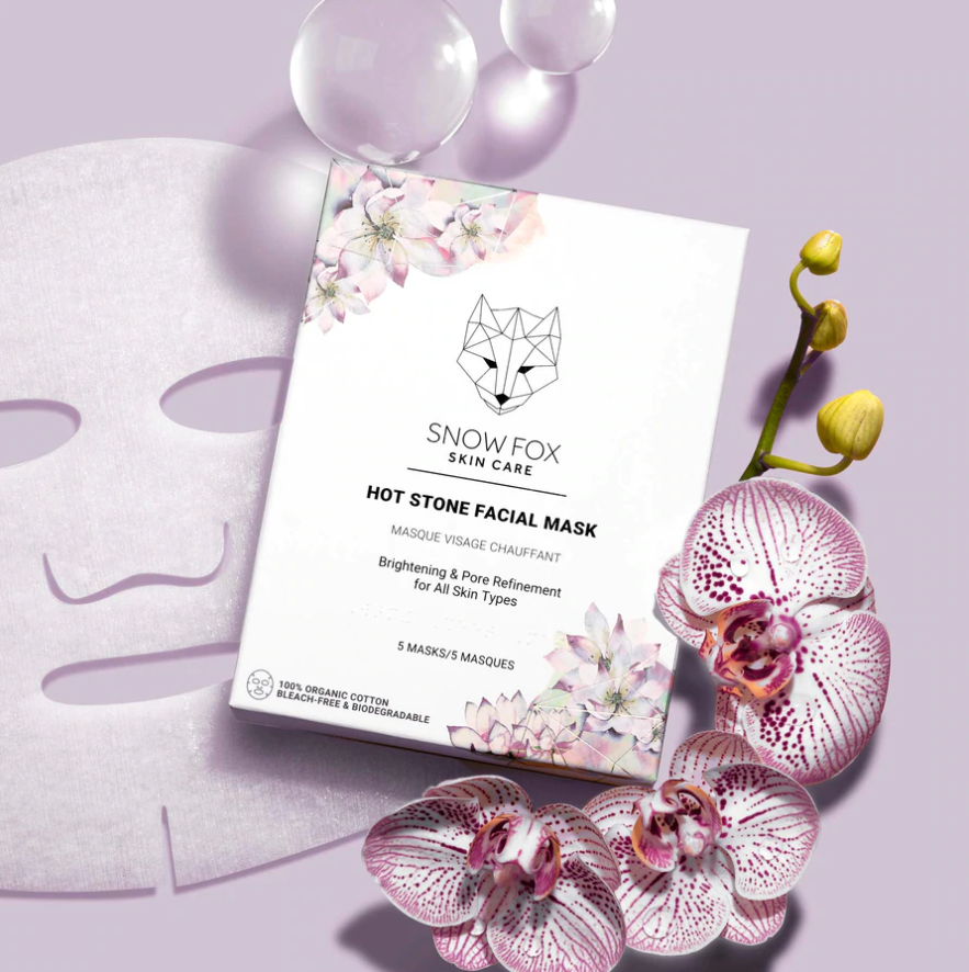 SNOW FOX SHEET MASK 5-PACK - HOT STONE MASK