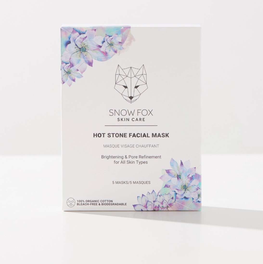 SNOW FOX SHEET MASK 5-PACK - HOT STONE MASK
